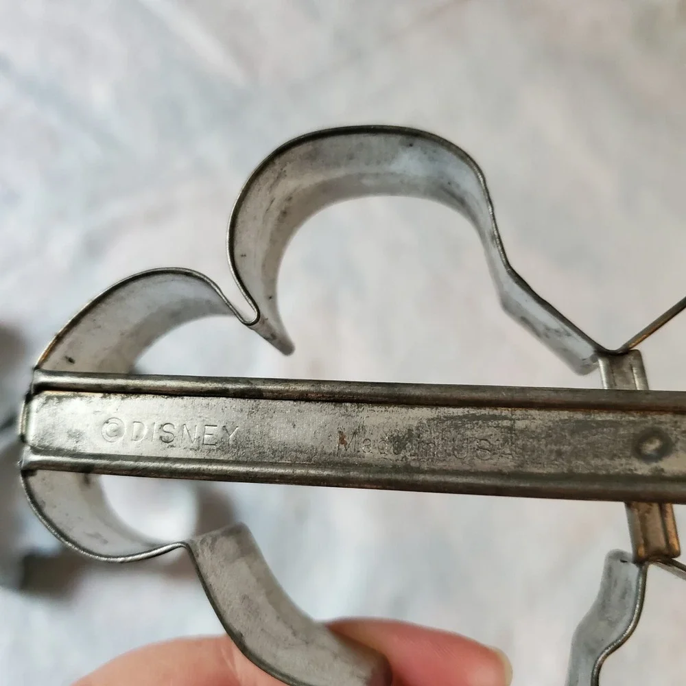 Vintage Disney Mickey Mouse Cookie Cutter‎ Lot Metal Aluminum